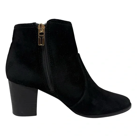 Tory Burch Sabe Suede Ankle Bootie Women’s Size 6.5 Black - Picture 2 of 10